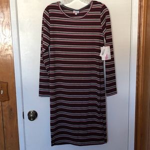 NWT Striped LuLaRoe M Debbie Dress